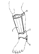 Corresponding model with strap and gaiter (illustration on the state of the art from EP 0 552 804 A1).
