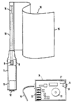 Kreitlein's radio commander as patent drawing DE 31 20 584 A1